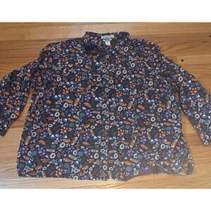 Duluth Trading Co Legendary Movement Free Swinging Flannel Women Sz 3X